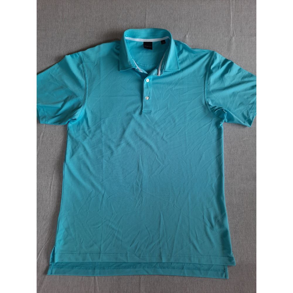 Men's Dunning Golf Aqua Polo - large NWOT